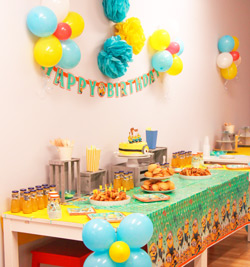 ecoración fiesta cumpleaños minions